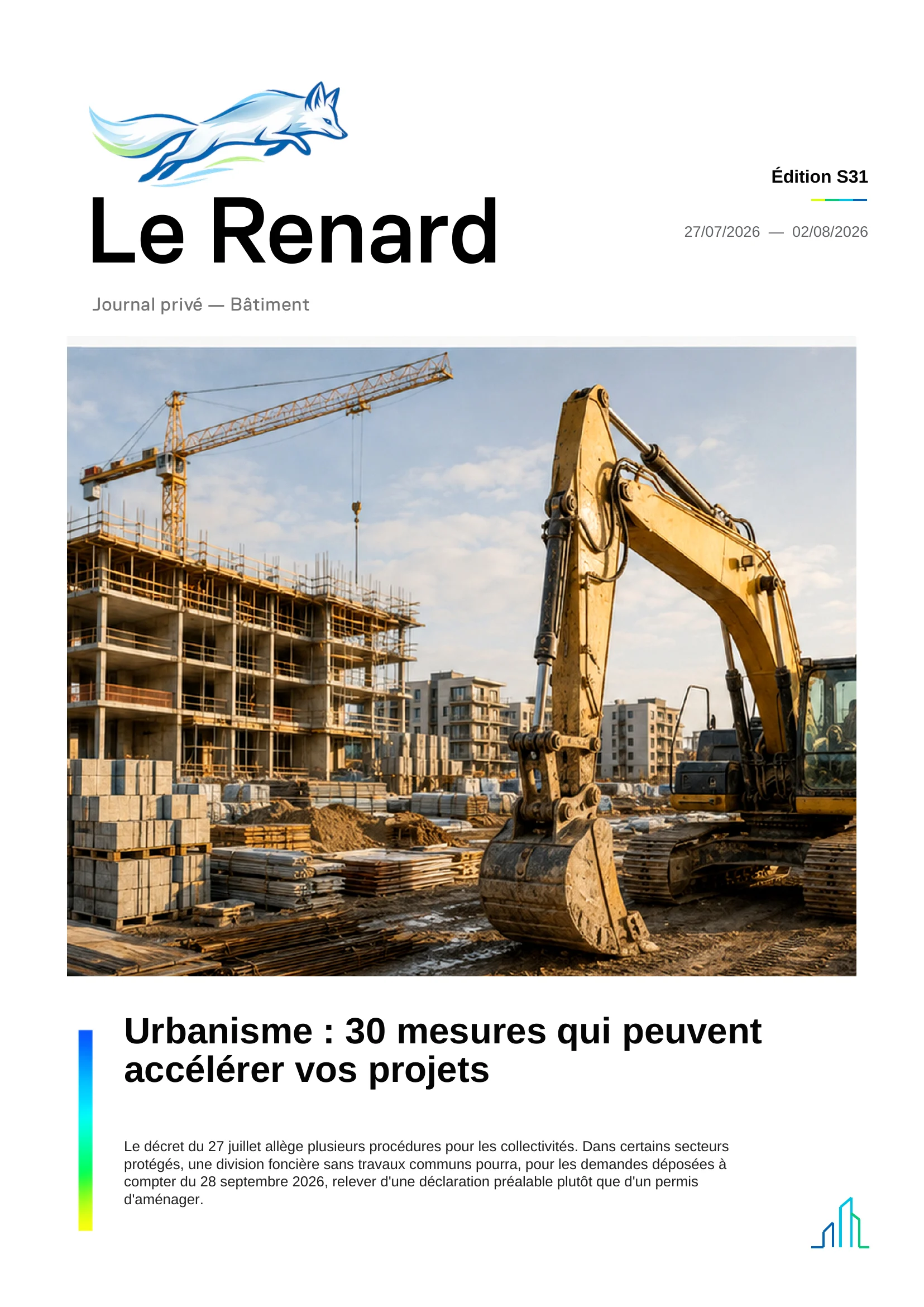 Page 1 de l'édition découverte Le Renard