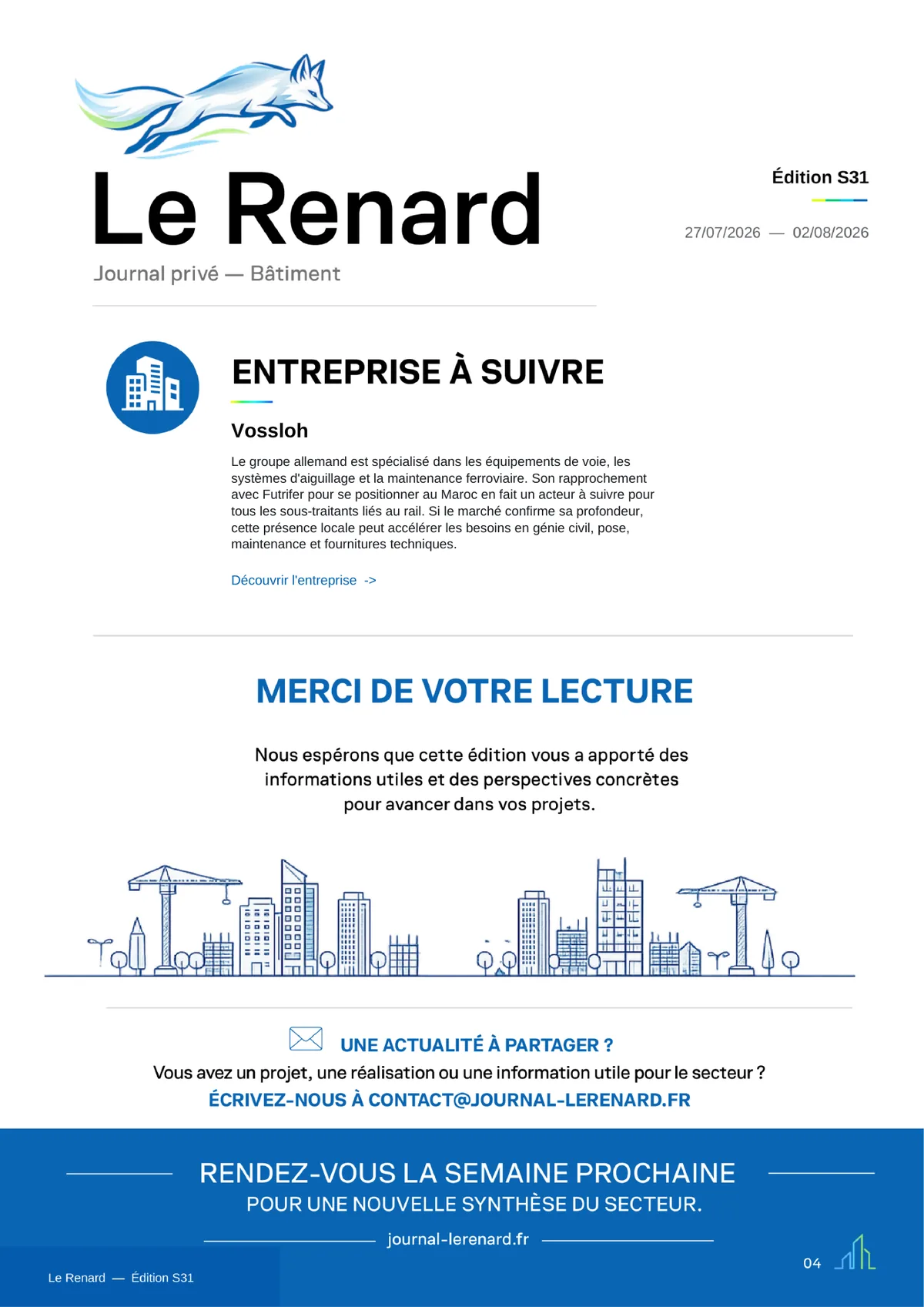 Page 4 de l’édition découverte du Renard